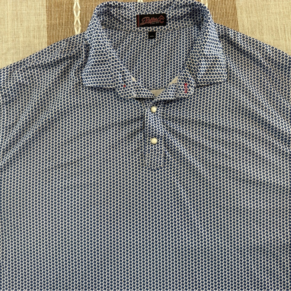 Rafter C Texas print polo. 2XL - Picture 3 of 5